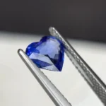 1.06Ct Natural Ceylon blue Sapphire – heart Cut Heated Loose sapphire