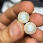 White Freshwater Pearl Pair – 13 mm Matched Pearls for Earrings