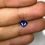 1.06Ct Natural Ceylon blue Sapphire – heart Cut Heated Loose sapphire