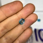 2.33 Ct Natural Cambodian Blue Zircon – Oval Cut Loose Gemstone